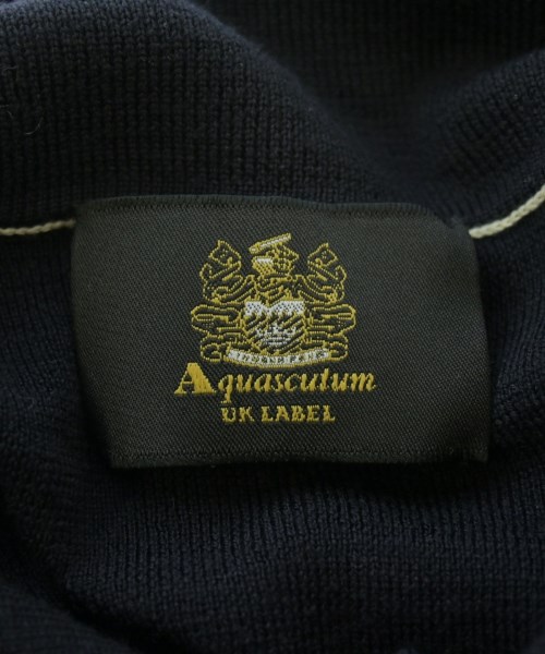 AQUASCUTUM（アクアスキュータム）カーディガン 紺 サイズ:L メンズ/2200617468080