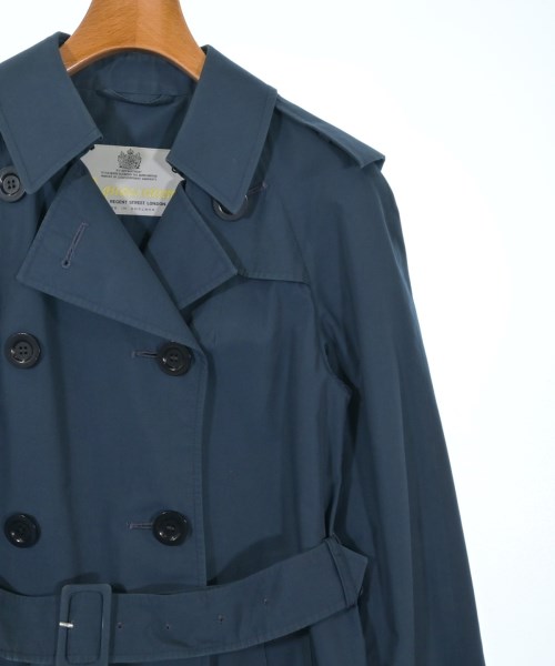 AQUASCUTUM（アクアスキュータム）トレンチコート 紺 サイズ:-(M位) レディース/2200632783021