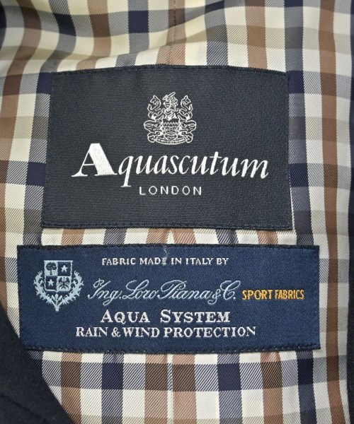 AQUASCUTUM（アクアスキュータム）トレンチコート 紺 サイズ:10(M位) レディース/2200606311045
