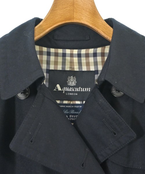 AQUASCUTUM（アクアスキュータム）トレンチコート 紺 サイズ:10(M位) レディース/2200606311045