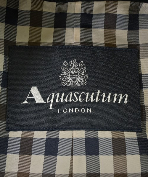 AQUASCUTUM（アクアスキュータム）ステンカラーコート 黒 サイズ:F レディース/2200611586025