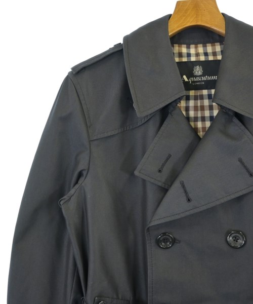 AQUASCUTUM（アクアスキュータム）トレンチコート 紺 サイズ:38(M位) メンズ/2200617011019