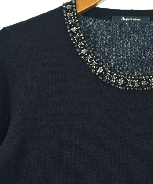 AQUASCUTUM（アクアスキュータム）ニット・セーター 紺 サイズ:8(S位) レディース/2200620761031