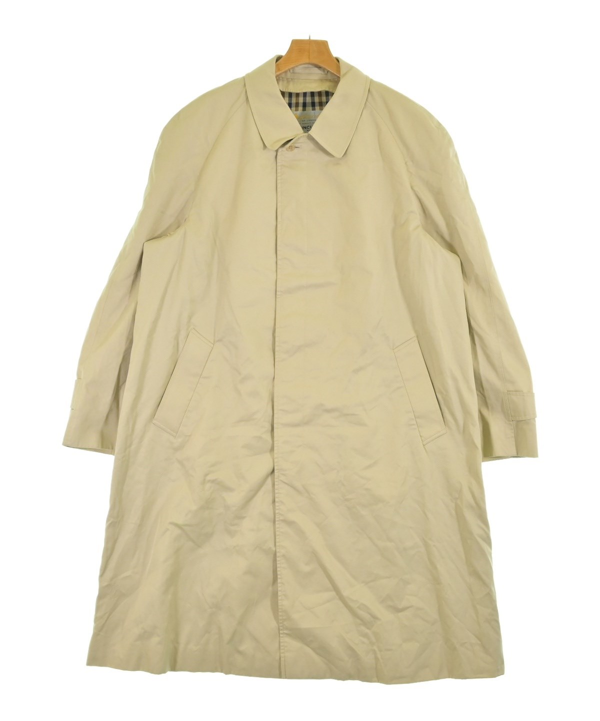 AQUASCUTUM（アクアスキュータム）ステンカラーコート ベージュ