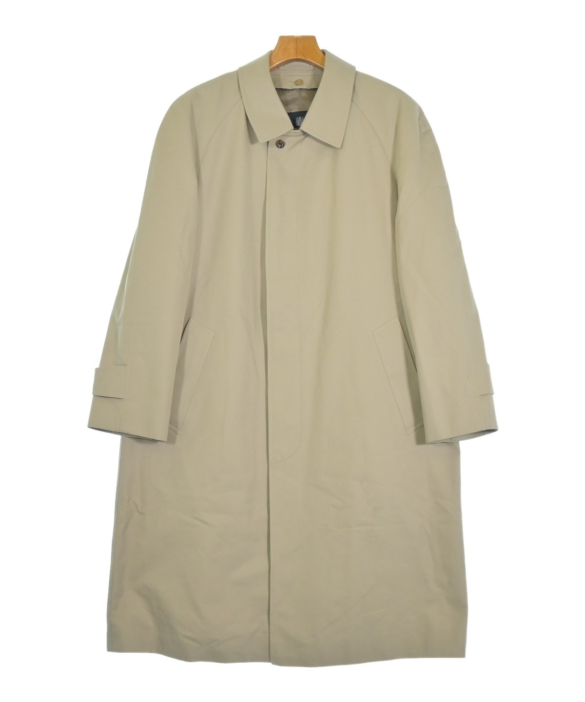 Aquascutum ステンカラーコート ベージュ ウール製 4604425Y0010_x1_a001.jpg