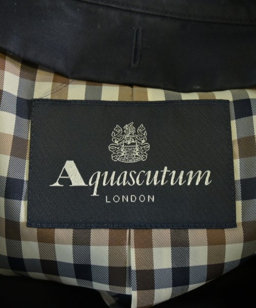 AQUASCUTUM（アクアスキュータム）トレンチコート 紺 サイズ:6(S位) レディース/2200675154017