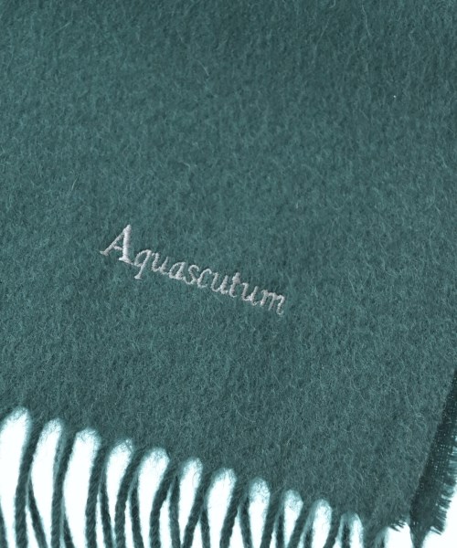 AQUASCUTUM（アクアスキュータム）マフラー 緑 サイズ:- レディース/2200675306096