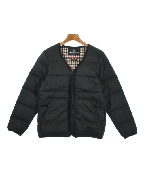 AQUASCUTUM(アクアスキュータム)ダウンジャケット/ダウンベスト 黒 サイズ:6(S位)/2200676533019