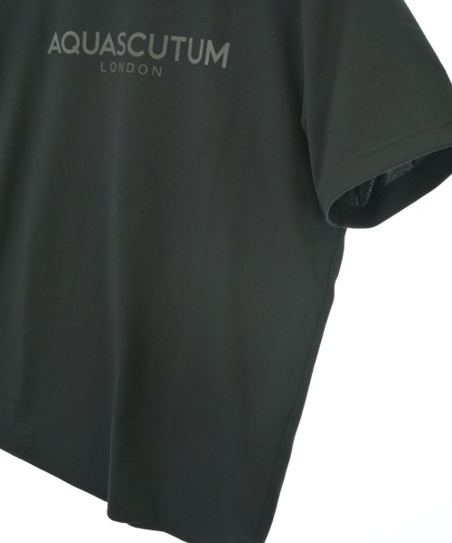 AQUASCUTUM（アクアスキュータム）Tシャツ・カットソー 黒 サイズ:M メンズ/2200680448255