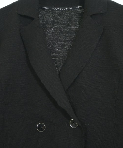 AQUASCUTUM（アクアスキュータム）テーラードジャケット 黒 サイズ:8(S位) レディース/2200677907024