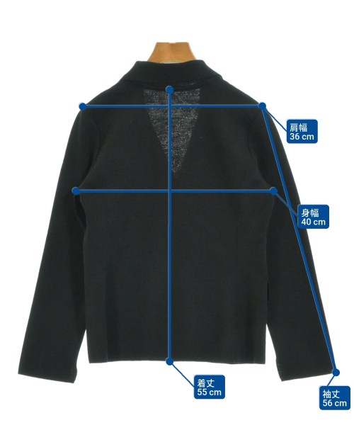 AQUASCUTUM（アクアスキュータム）テーラードジャケット 黒 サイズ:8(S位) レディース/2200677907024