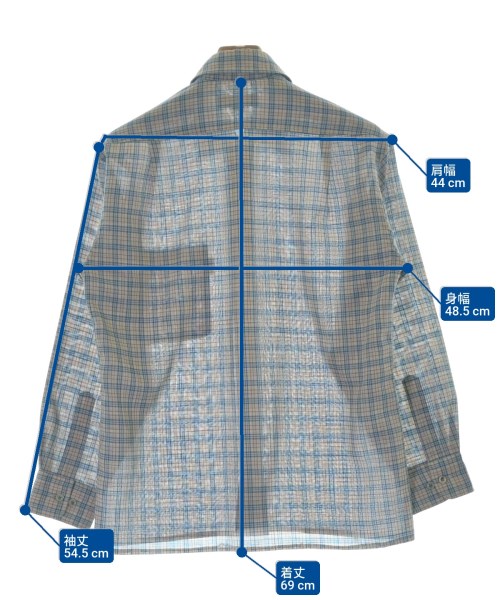 AQUASCUTUM（アクアスキュータム）カジュアルシャツ グレー サイズ:S メンズ/2200694145034
