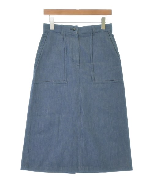 AQUASCUTUM(アクアスキュータム)ロング・マキシ丈スカート 青 サイズ:8(M位)/2200690835052