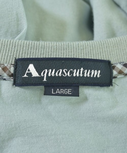 AQUASCUTUM（アクアスキュータム）Tシャツ・カットソー 青 サイズ:L メンズ/2200698764064