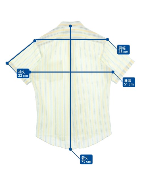 AQUASCUTUM（アクアスキュータム）カジュアルシャツ 黄 サイズ:M メンズ/2200697137036