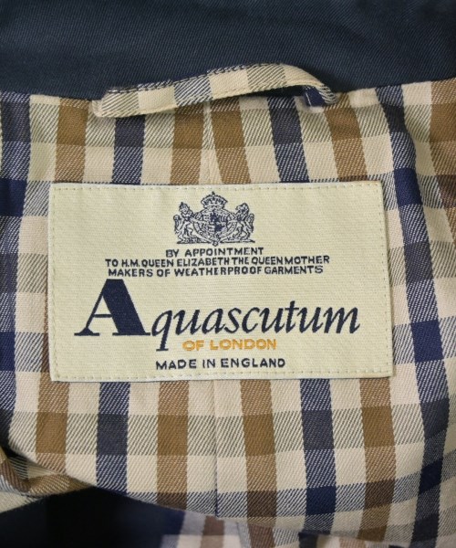 AQUASCUTUM（アクアスキュータム）ステンカラーコート 紺 サイズ:-(XL位) メンズ/2200699428040