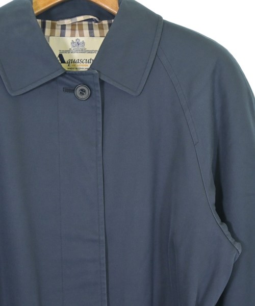 AQUASCUTUM（アクアスキュータム）ステンカラーコート 紺 サイズ:-(XL位) メンズ/2200699428040