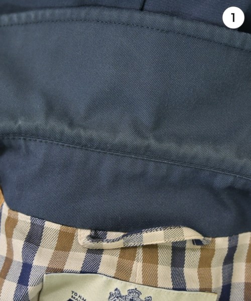 AQUASCUTUM（アクアスキュータム）ステンカラーコート 紺 サイズ:-(XL位) メンズ/2200699428040