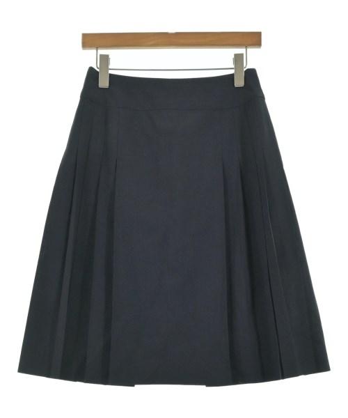 AQUASCUTUM(アクアスキュータム)ひざ丈スカート 紺 サイズ:8(M位)/2200631864011