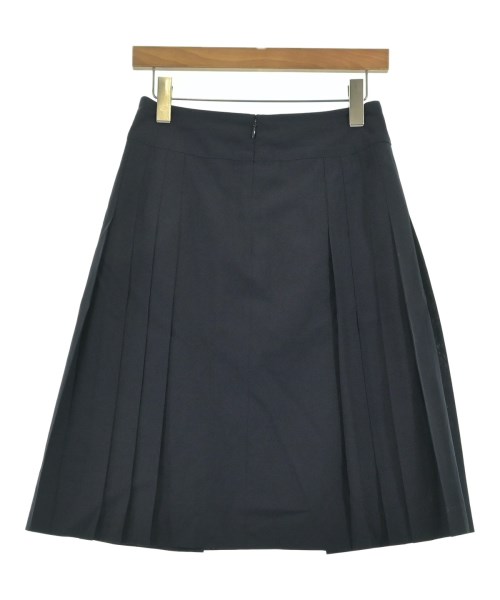 AQUASCUTUM（アクアスキュータム）ひざ丈スカート 紺 サイズ:8(M位) レディース/2200631864011