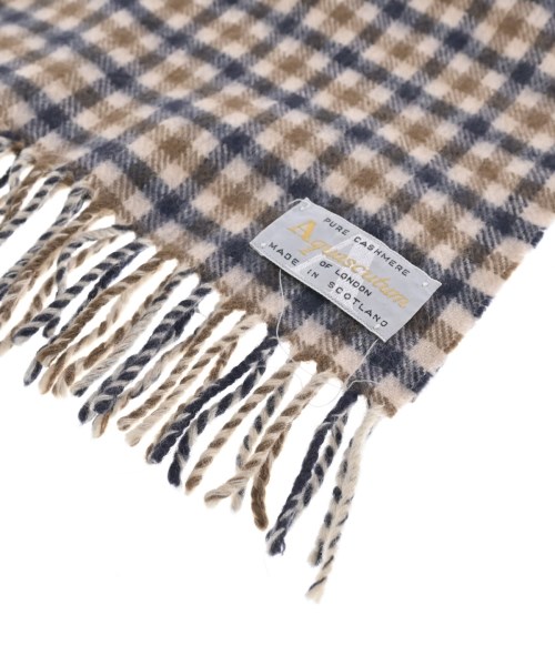 AQUASCUTUM（アクアスキュータム）マフラー ベージュ サイズ:- メンズ/2200655357056