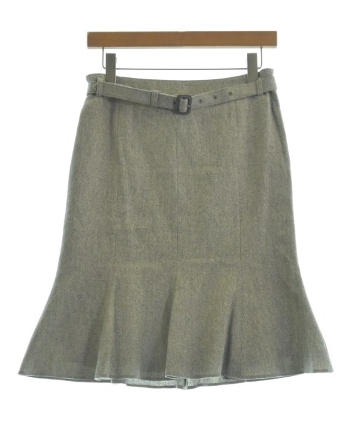 AQUASCUTUM(アクアスキュータム)ひざ丈スカート グレー サイズ:7(S位)/2200655601036