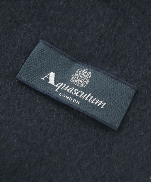 AQUASCUTUM（アクアスキュータム）マフラー 紺 サイズ:- メンズ/2200656136063