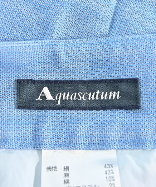 AQUASCUTUM（アクアスキュータム）ひざ丈スカート 青 サイズ:8(S位) レディース/2200707234014