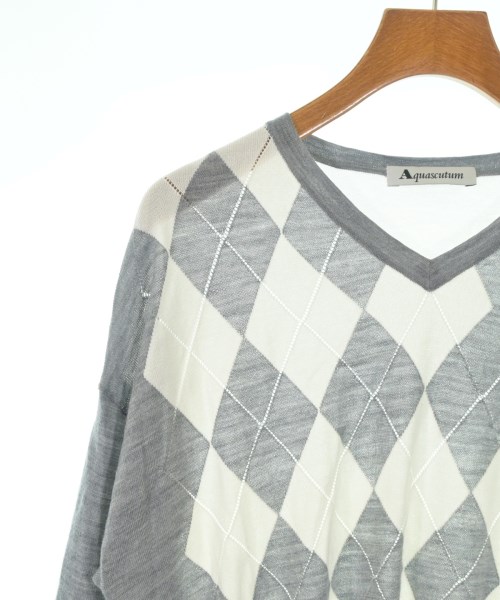AQUASCUTUM（アクアスキュータム）ニット・セーター グレー サイズ:M レディース/2200712461030