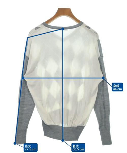 AQUASCUTUM（アクアスキュータム）ニット・セーター グレー サイズ:M レディース/2200712461030