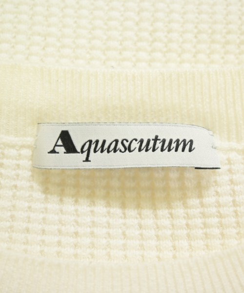 AQUASCUTUM（アクアスキュータム）ニット・セーター 白 サイズ:M レディース/2200709728030