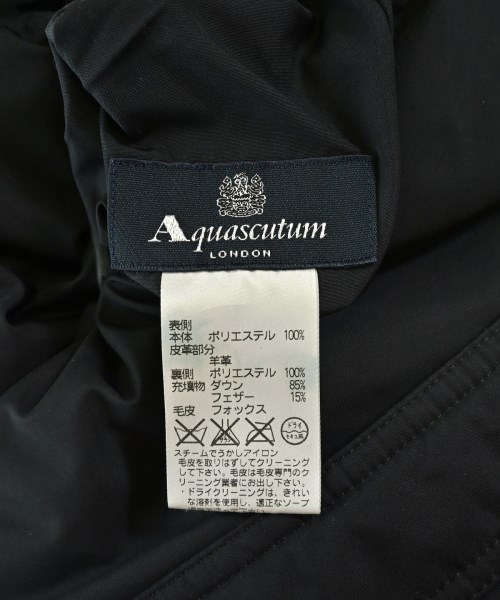 AQUASCUTUM（アクアスキュータム）ダウンコート 黒 サイズ:F レディース/2200704639027