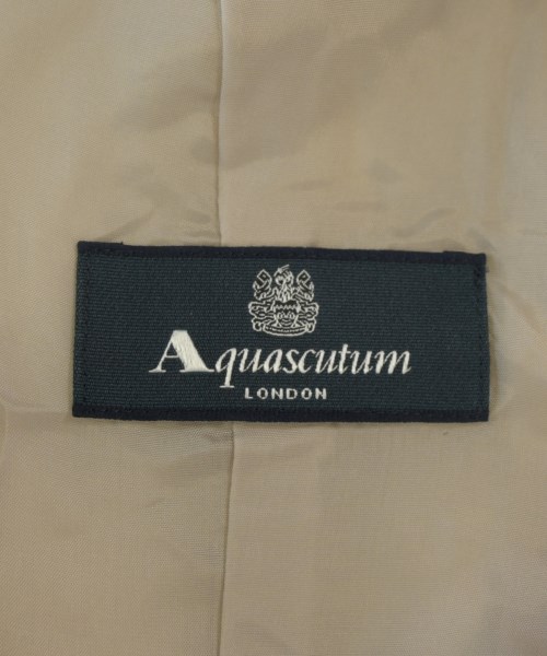 AQUASCUTUM（アクアスキュータム）ノーカラージャケット ベージュ サイズ:8(S位) レディース/2200712480154