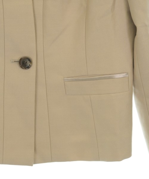 AQUASCUTUM（アクアスキュータム）ノーカラージャケット ベージュ サイズ:8(S位) レディース/2200712480154