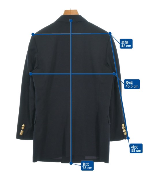 AQUASCUTUM（アクアスキュータム）テーラードジャケット 紺 サイズ:9(M位) レディース/2200718545017