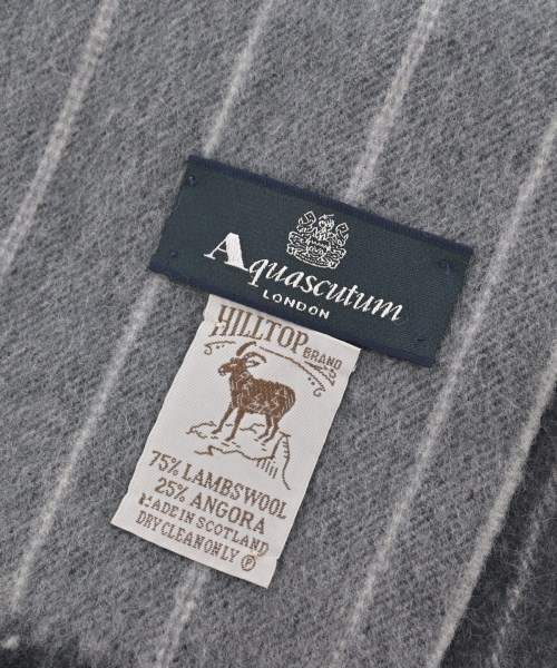 AQUASCUTUM（アクアスキュータム）ストール グレー サイズ:- レディース/2200715140208