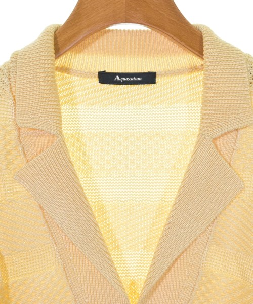 AQUASCUTUM（アクアスキュータム）カーディガン 黄 サイズ:-(M位) レディース/2200715214114