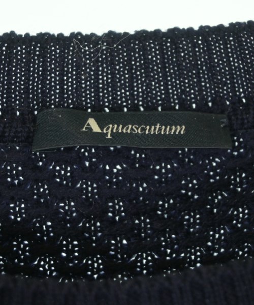 AQUASCUTUM（アクアスキュータム）ニット・セーター 紺 サイズ:3(L位) レディース/2200645413045