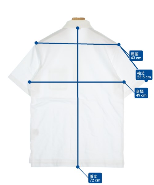 AQUASCUTUM（アクアスキュータム）ポロシャツ 白 サイズ:M メンズ/2200639795027