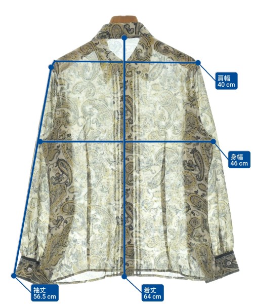 AQUASCUTUM（アクアスキュータム）ブラウス グレー サイズ:5(XXL位) レディース/2200647673171