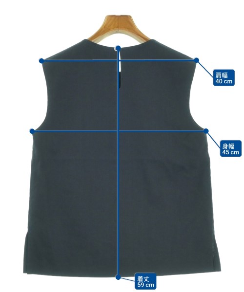 AQUASCUTUM（アクアスキュータム）ブラウス 紺 サイズ:-(XL位) レディース/2200642169167