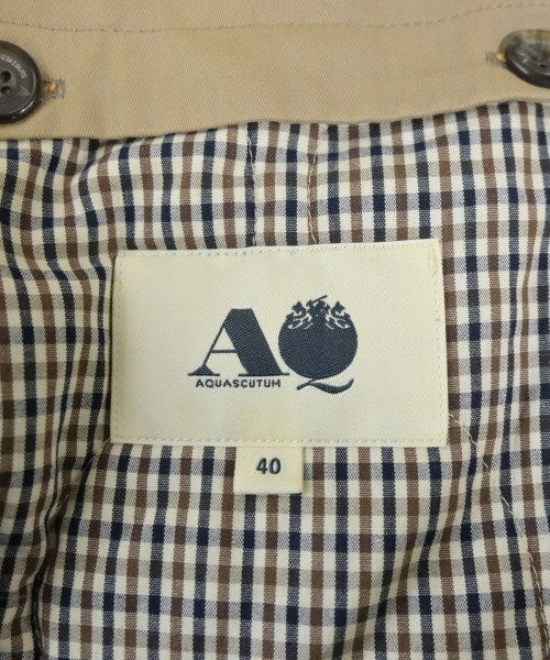 AQUASCUTUM（アクアスキュータム）トレンチコート ベージュ サイズ:40(M位) メンズ/2200652415070