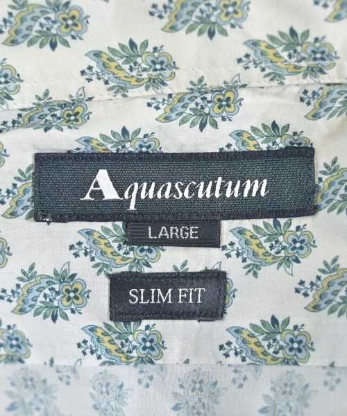 AQUASCUTUM（アクアスキュータム）カジュアルシャツ 白 サイズ:L メンズ/2200654114087