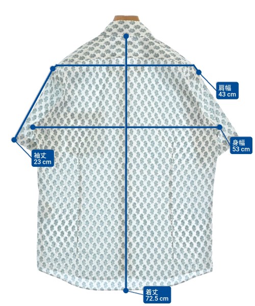 AQUASCUTUM（アクアスキュータム）カジュアルシャツ 白 サイズ:L メンズ/2200654114087