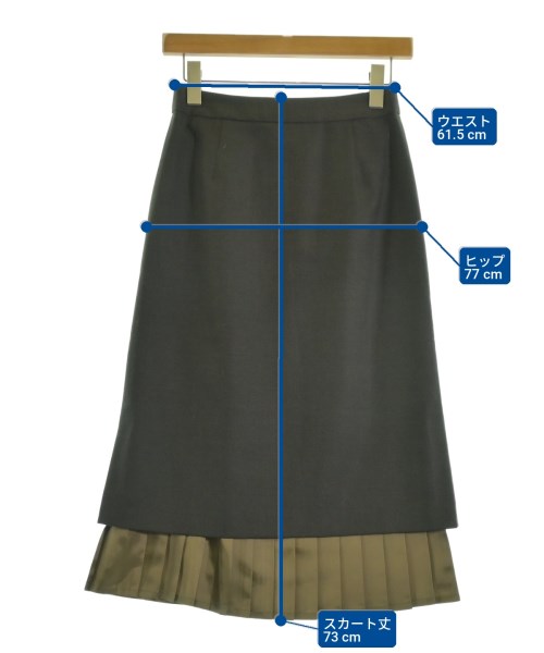 AQUASCUTUM（アクアスキュータム）ロング・マキシ丈スカート 緑 サイズ:S レディース/2200698325142