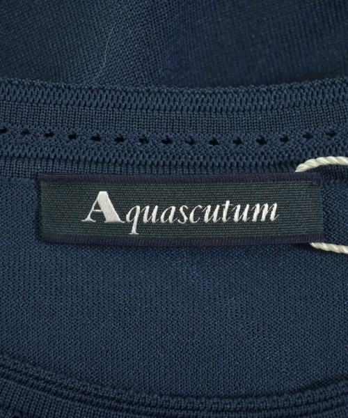 AQUASCUTUM（アクアスキュータム）ニット・セーター 紺 サイズ:8(L位) レディース/2200702316012