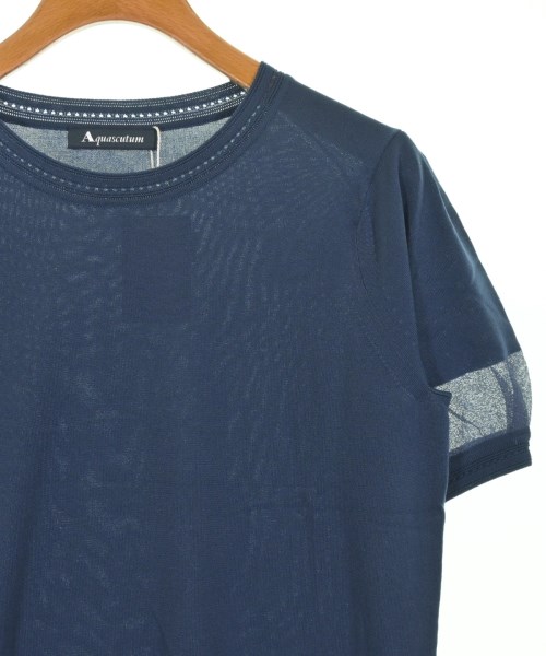 AQUASCUTUM（アクアスキュータム）ニット・セーター 紺 サイズ:8(L位) レディース/2200702316012