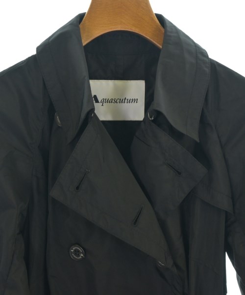 AQUASCUTUM（アクアスキュータム）トレンチコート 黒 サイズ:-(XL位) レディース/2200704013025