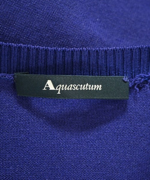 AQUASCUTUM（アクアスキュータム）カーディガン 紫 サイズ:-(L位) レディース/2200703477019
