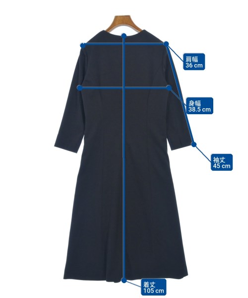 AQUASCUTUM（アクアスキュータム）ワンピース 紺 サイズ:6(XS位) レディース/2200707958019
